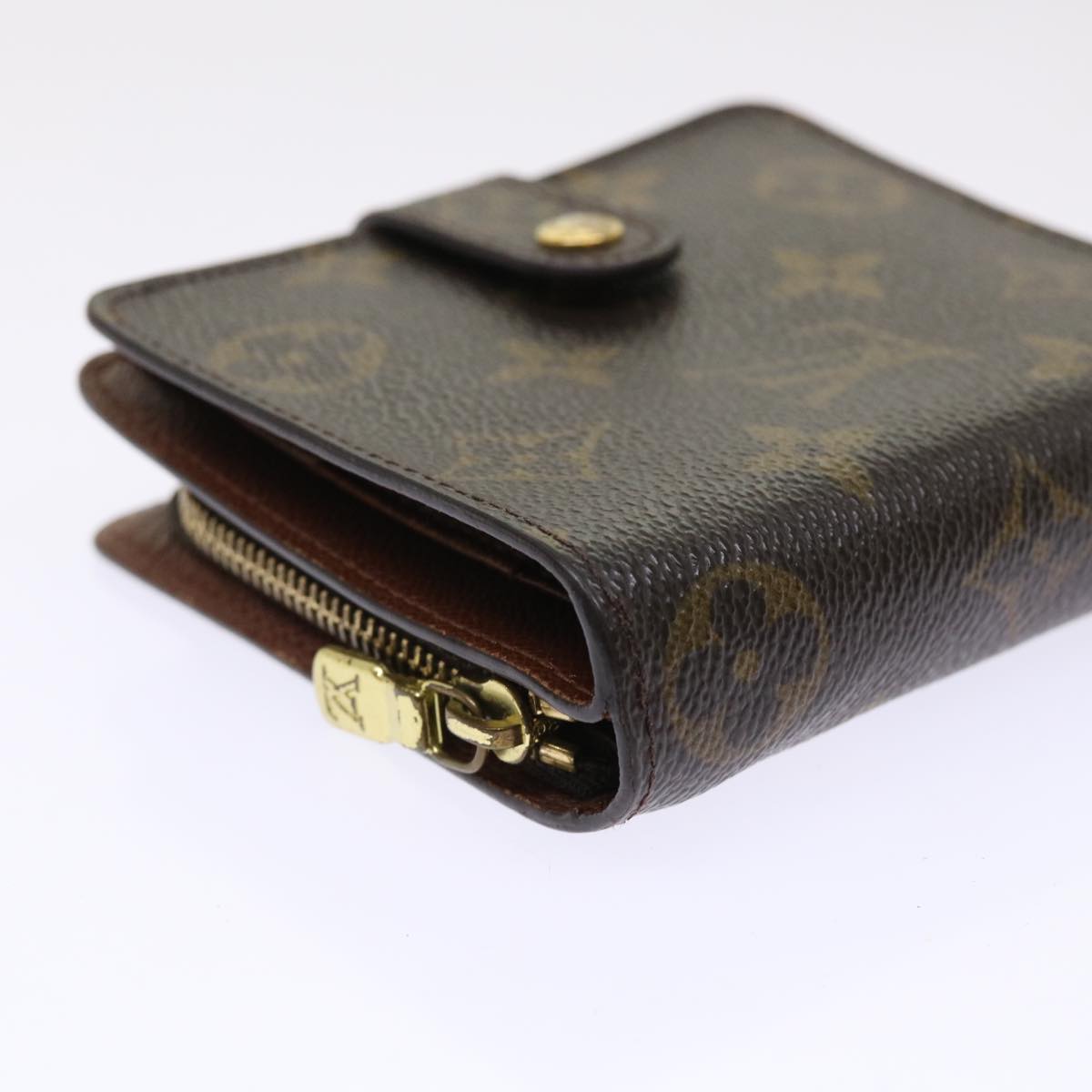 LOUIS VUITTON Monogram Compact Zip Wallet M61667 LV Auth 49948