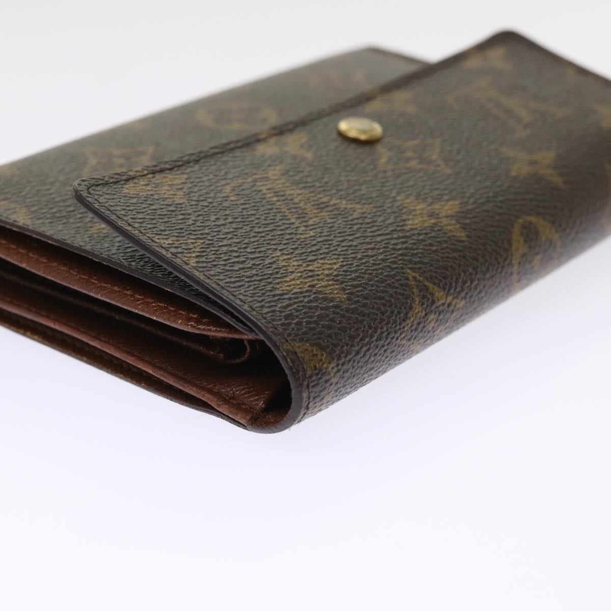 LOUIS VUITTON Monogram Porte Tresor Etui Papie Wallet M61202 LV Auth 49949