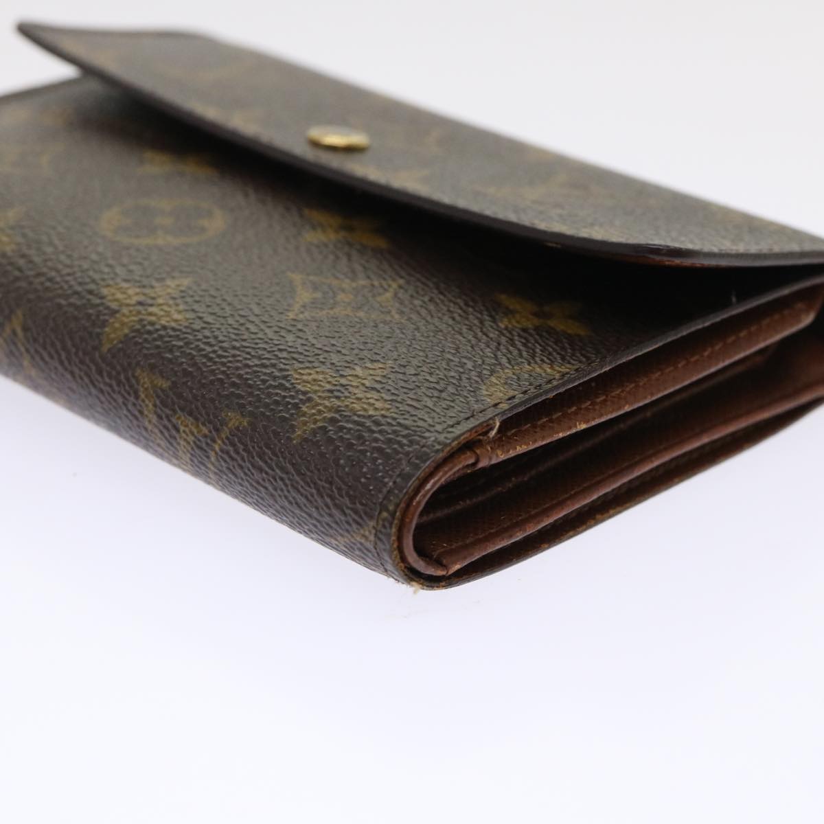 LOUIS VUITTON Monogram Porte Tresor Etui Papie Wallet M61202 LV Auth 49949