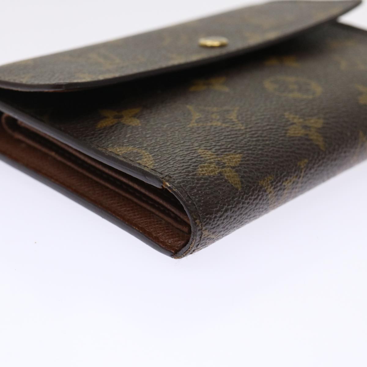 LOUIS VUITTON Monogram Porte Tresor Etui Papie Wallet M61202 LV Auth 49949