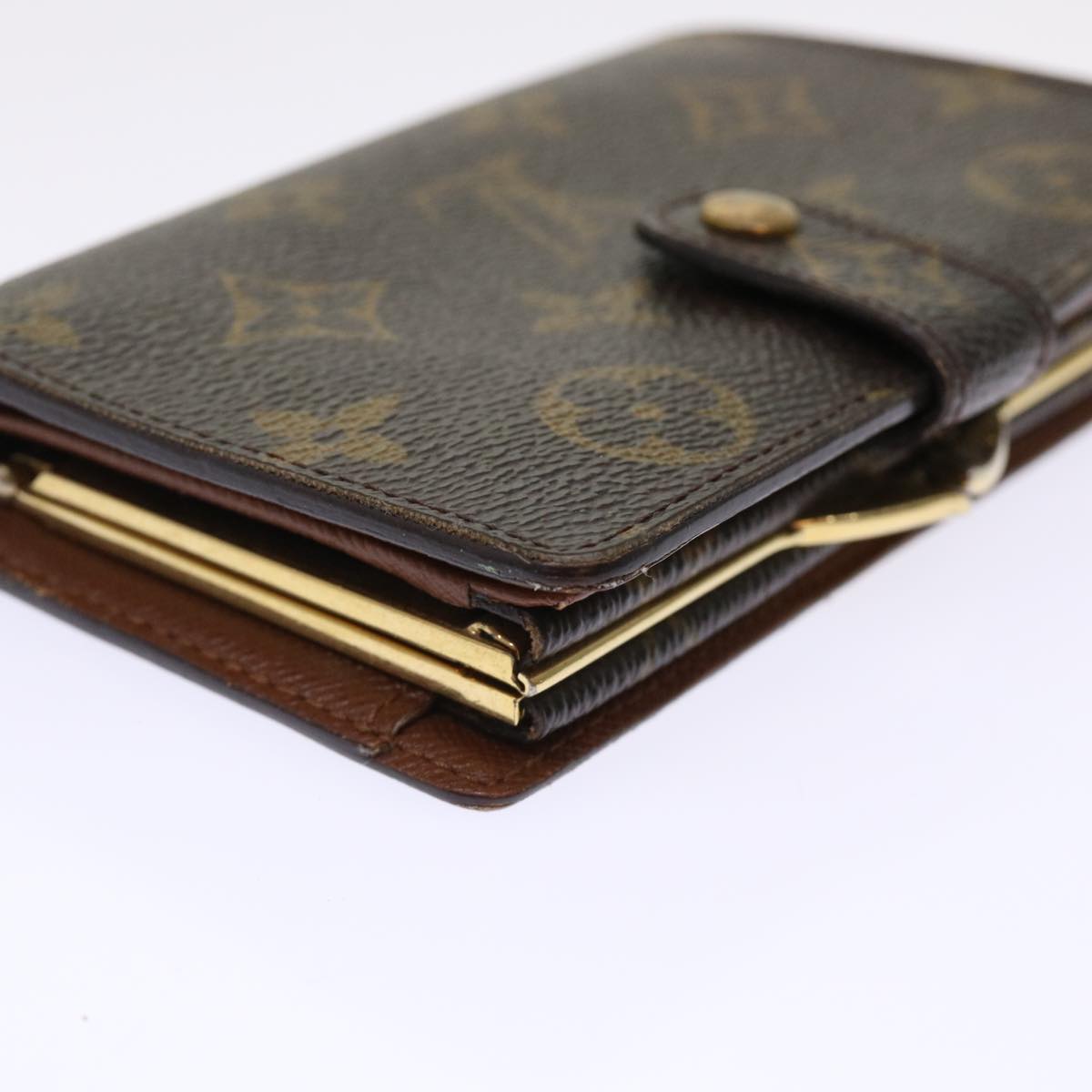 LOUIS VUITTON Monogram Porte Monnaie Billets Viennois Wallet M61663 Auth 49951