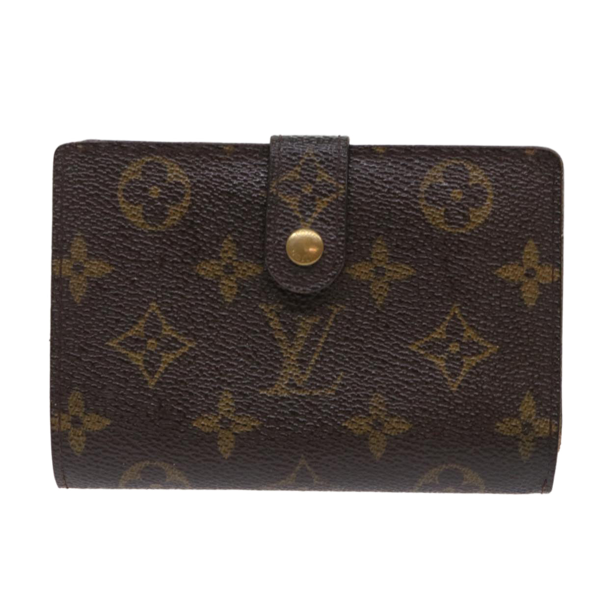 LOUIS VUITTON Monogram Porte Monnaie Billets Viennois Wallet M61663 Auth 49951