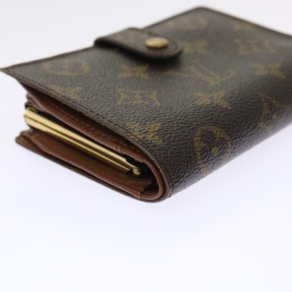 LOUIS VUITTON Monogram Porte Monnaie Billets Viennois Wallet M61663 Auth 49951