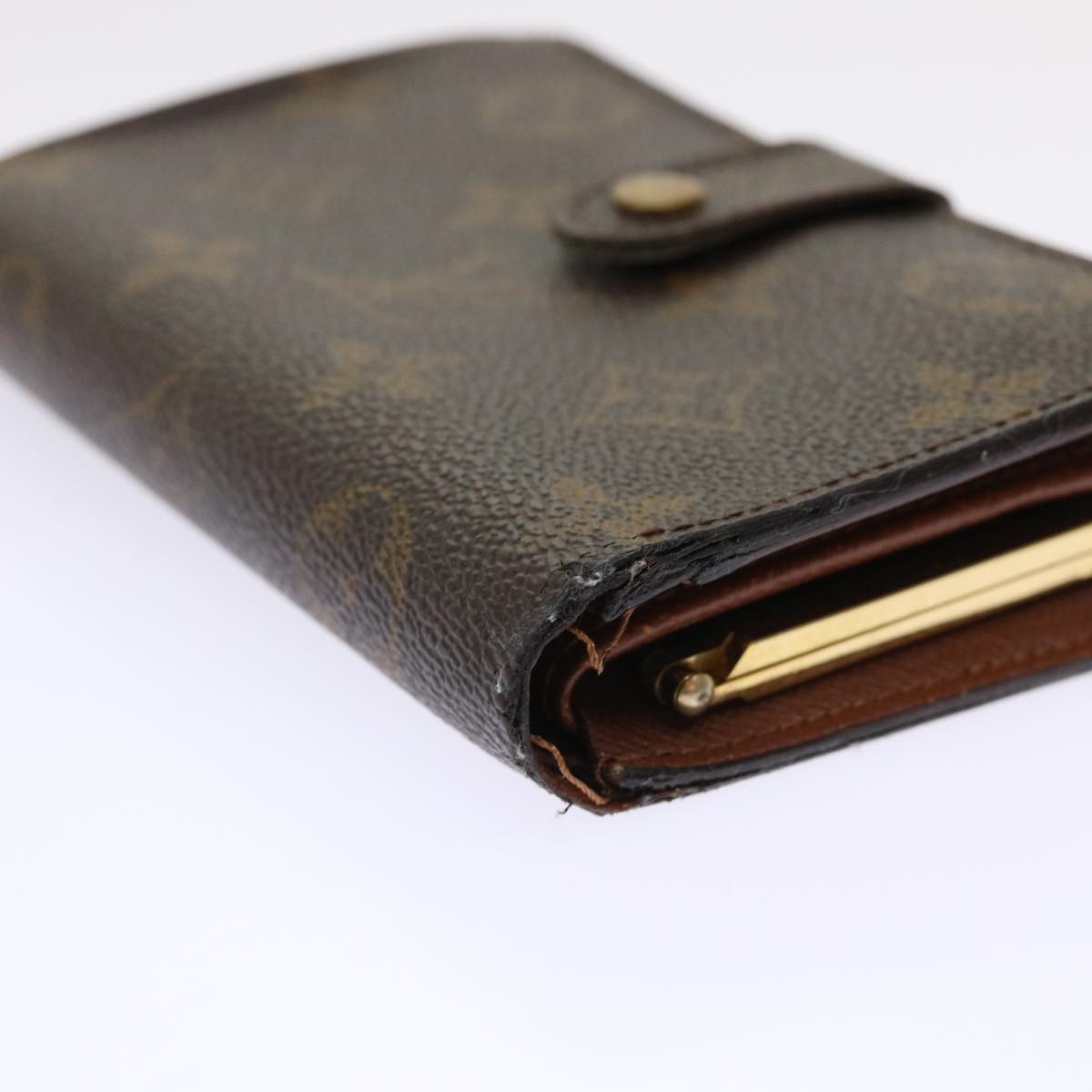 LOUIS VUITTON Monogram Porte Monnaie Billets Viennois Wallet M61663 Auth 49952