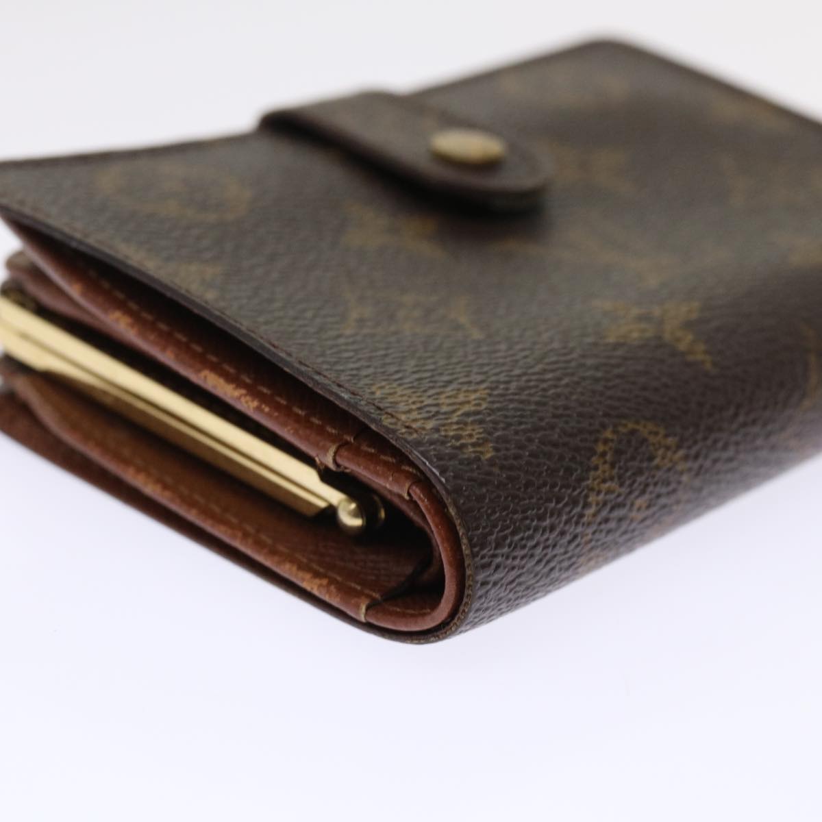 LOUIS VUITTON Monogram Porte Monnaie Billets Viennois Wallet M61663 Auth 49952