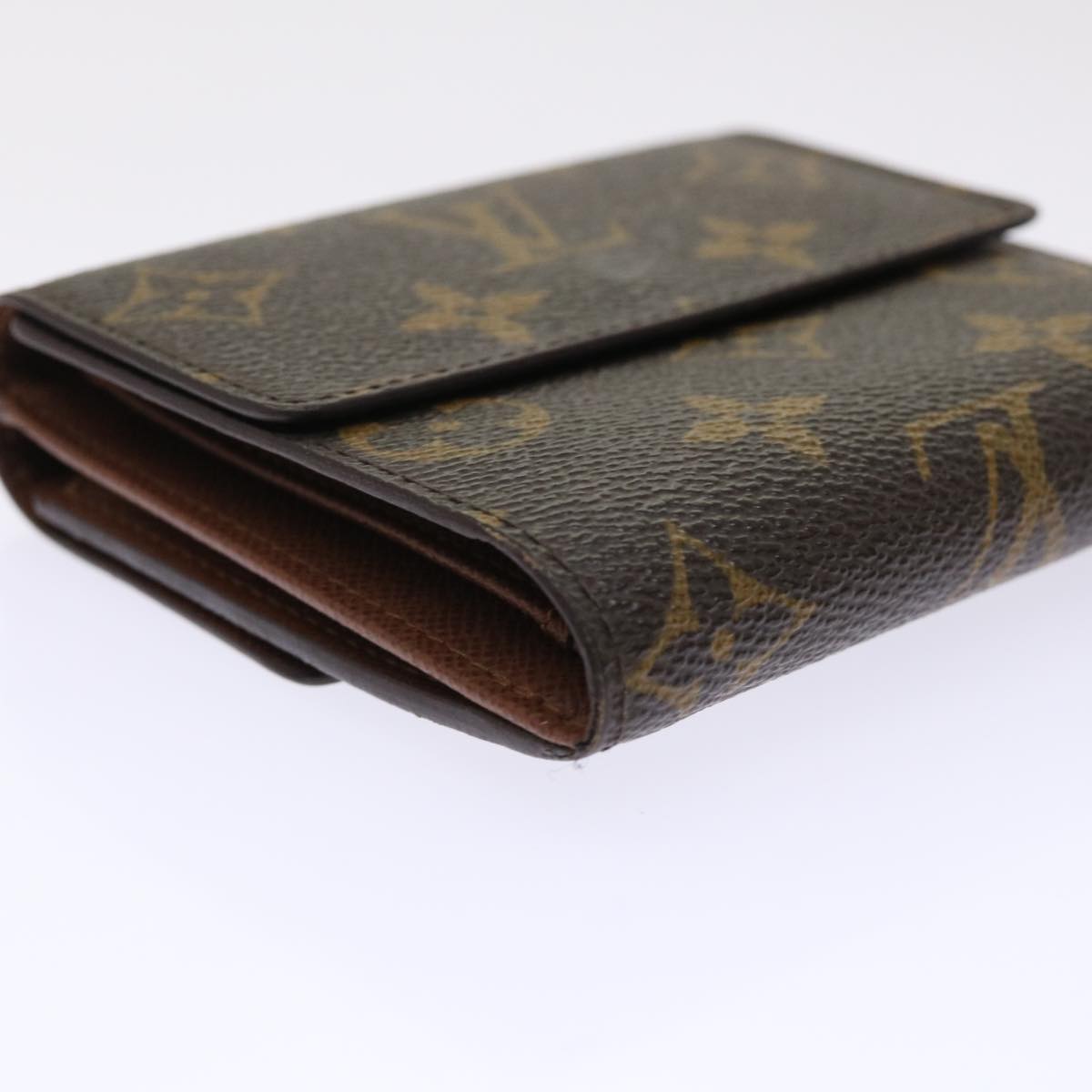 LOUIS VUITTON Monogram Porte Monnaie Bier Cartes Crdit Wallet M61652 Auth 49954