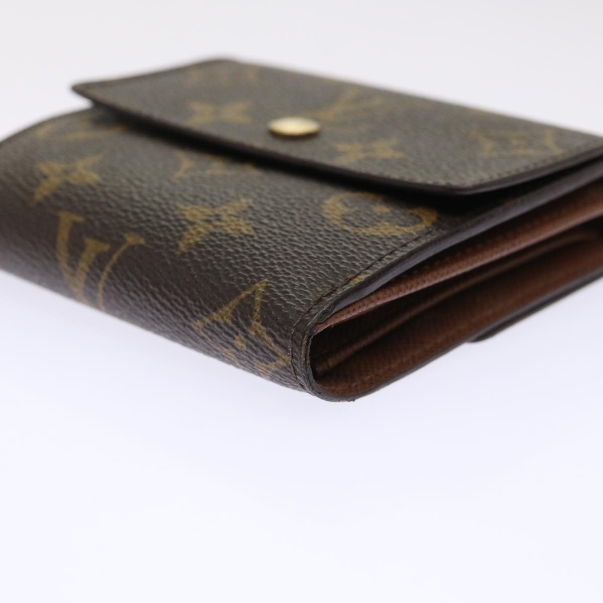 LOUIS VUITTON Monogram Porte Monnaie Bier Cartes Crdit Wallet M61652 Auth 49954