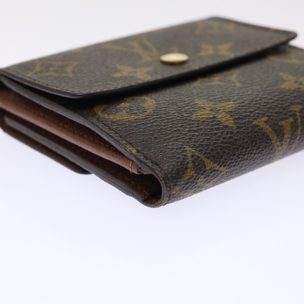 LOUIS VUITTON Monogram Porte Monnaie Bier Cartes Crdit Wallet M61652 Auth 49954