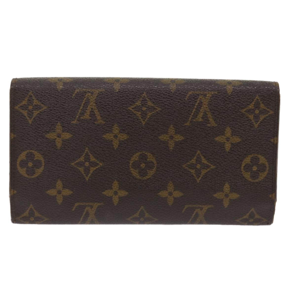 LOUIS VUITTON Monogram Portefeuille International Long Wallet M61217 Auth 49971