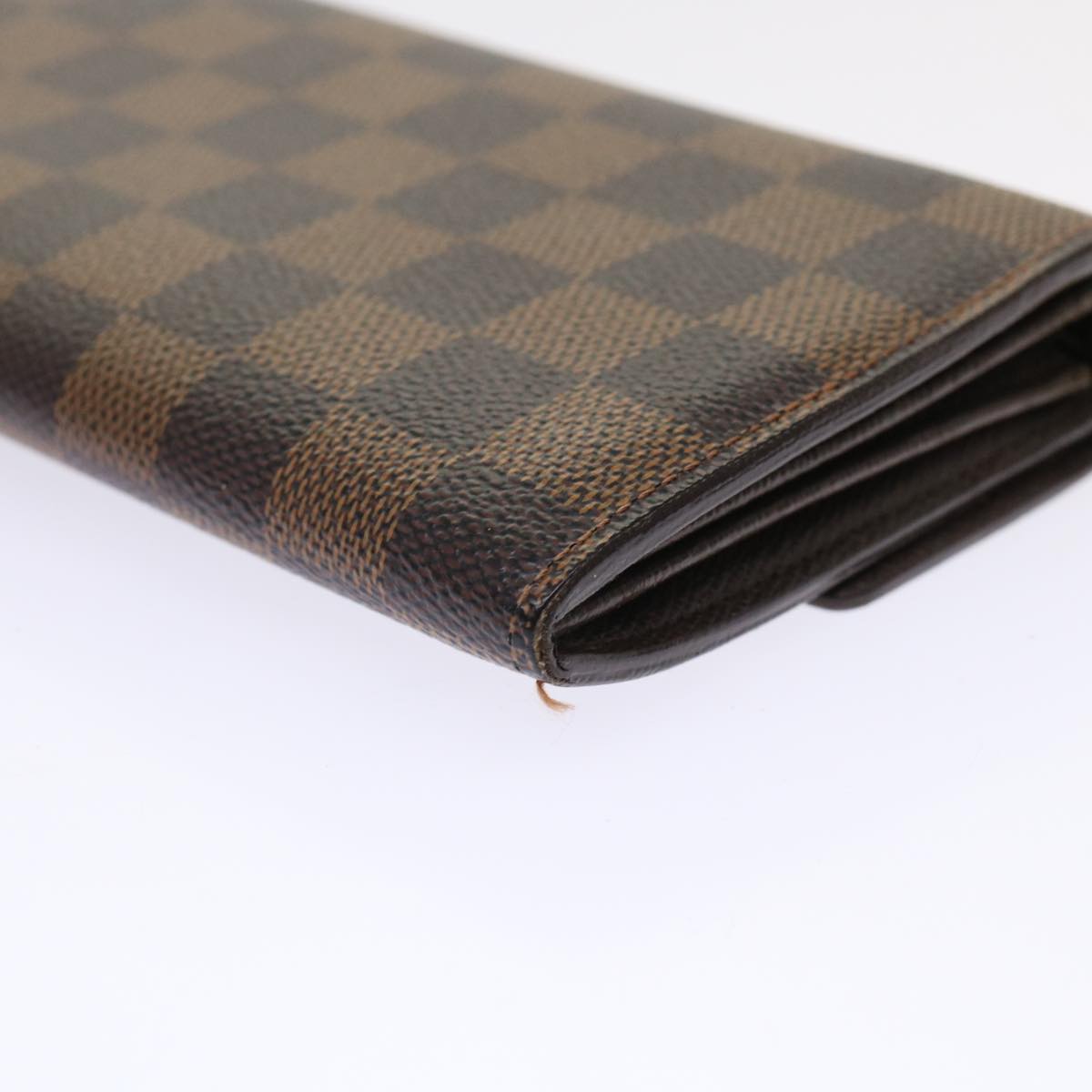 LOUIS VUITTON Damier Ebene Portefeuille Sarah Long Wallet N61734 LV Auth 50003