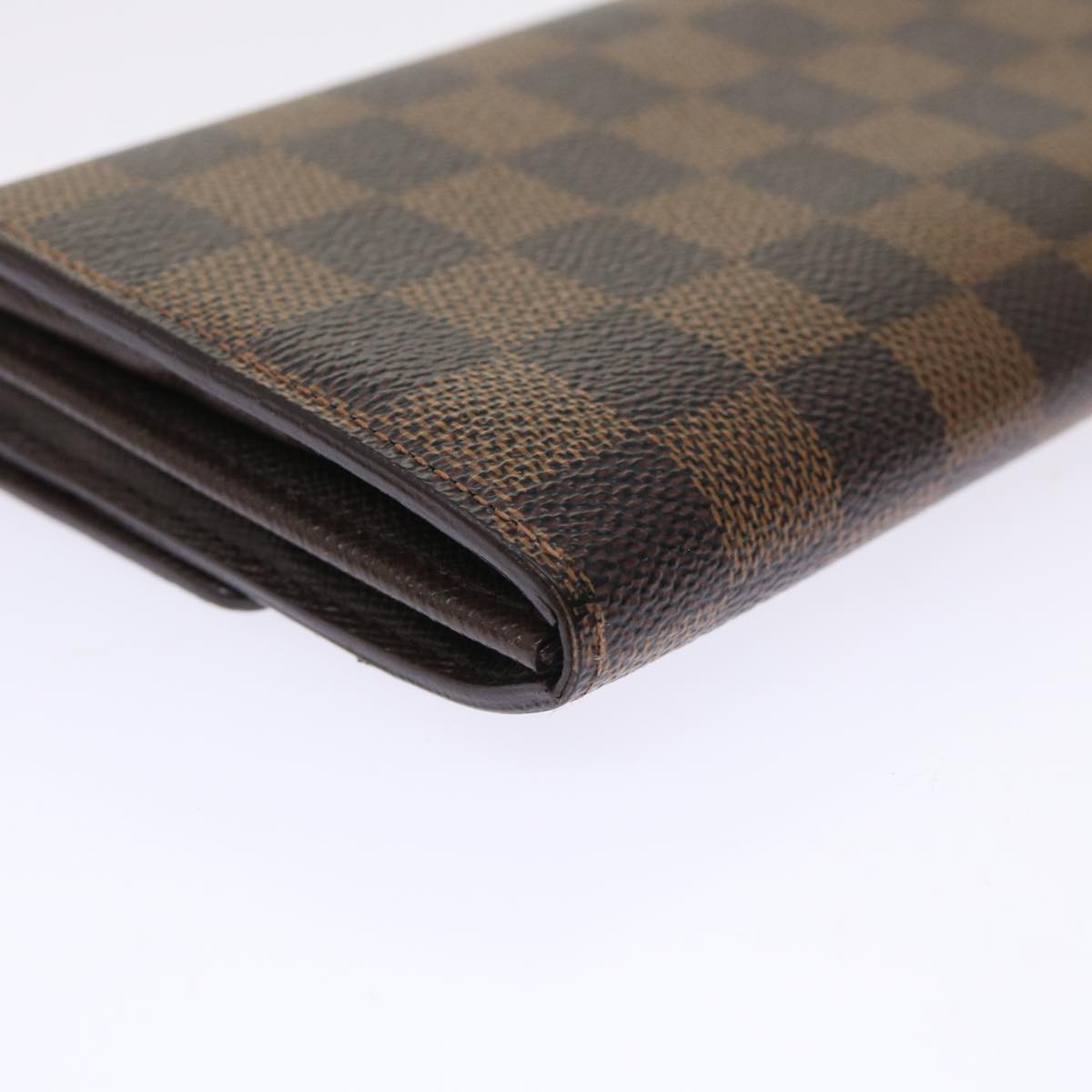 LOUIS VUITTON Damier Ebene Portefeuille Sarah Long Wallet N61734 LV Auth 50003