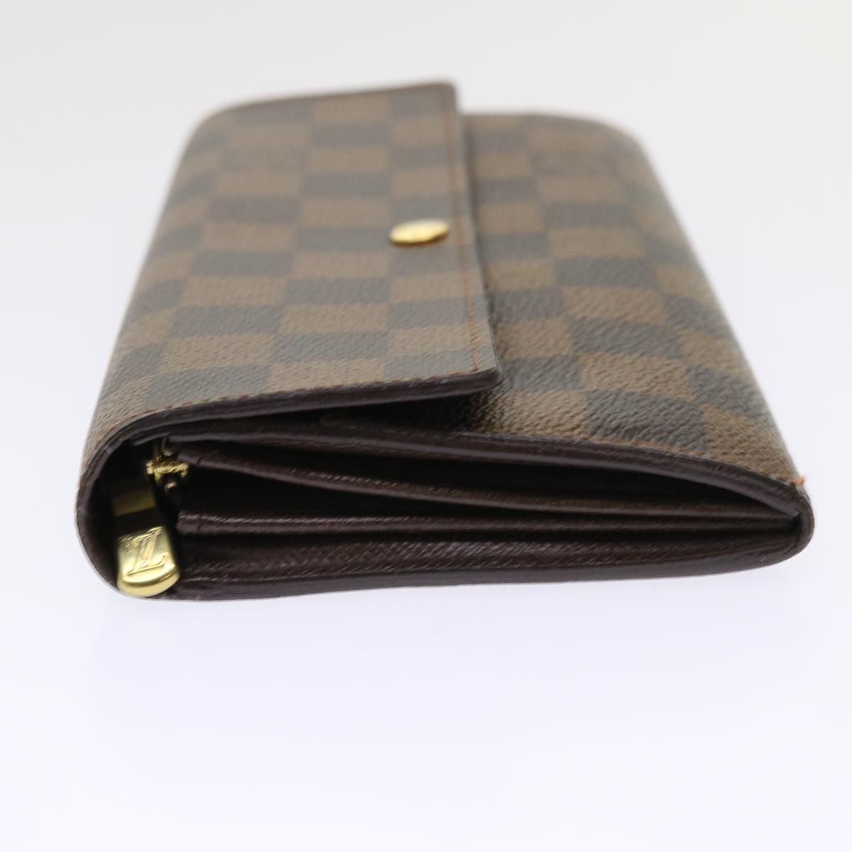 LOUIS VUITTON Damier Ebene Portefeuille Sarah Long Wallet N61734 LV Auth 50003