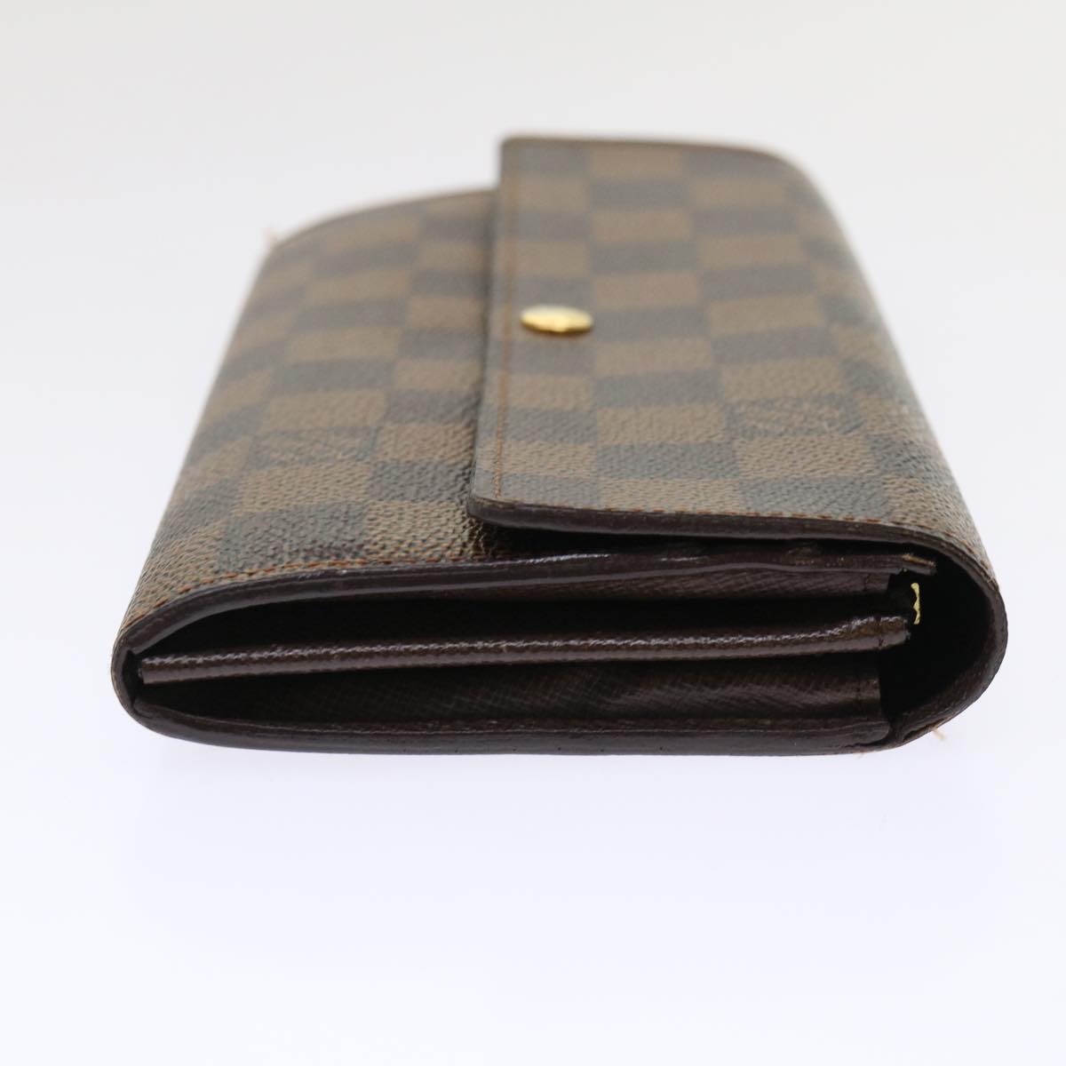 LOUIS VUITTON Damier Ebene Portefeuille Sarah Long Wallet N61734 LV Auth 50003