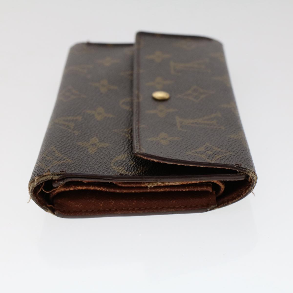 LOUIS VUITTON Monogram Portefeuille International Long Wallet M61217 Auth 50212