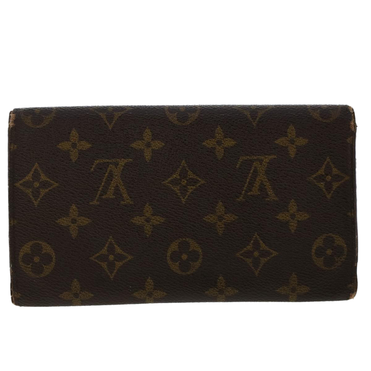 LOUIS VUITTON Monogram Portefeuille International Long Wallet M61217 Auth 50213