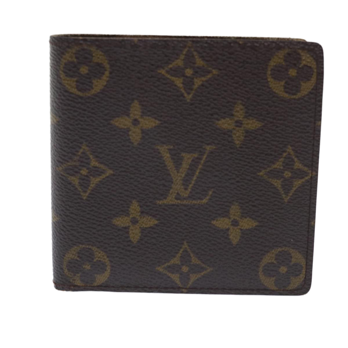 LOUIS VUITTON Monogram Portefeuille Marco Bifold Wallet M61675 LV Auth 50217