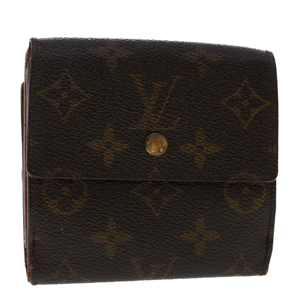 LOUIS VUITTON Monogram Portefeuille Elise Wallet M61654 LV Auth 50218