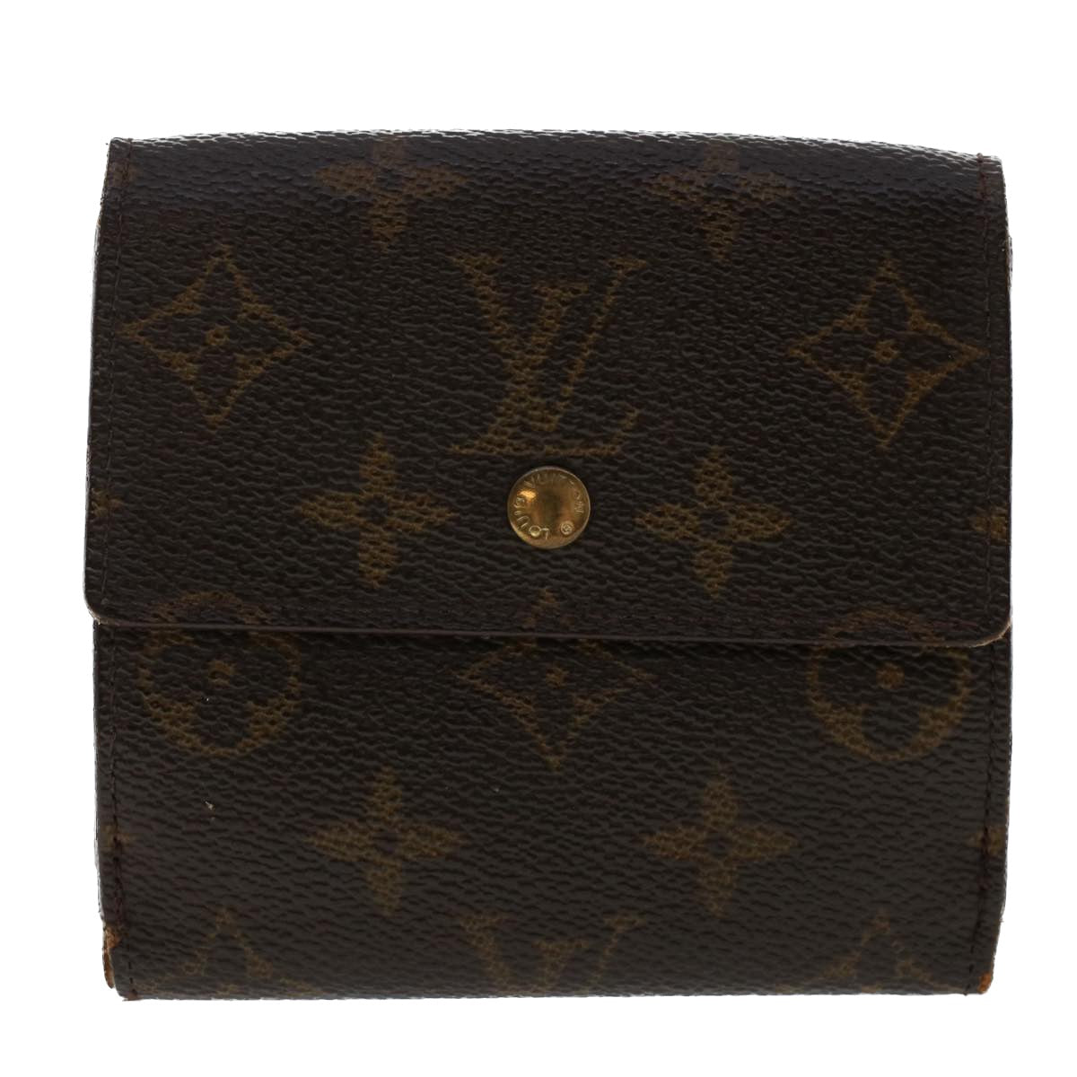 LOUIS VUITTON Monogram Portefeuille Elise Wallet M61654 LV Auth 50218