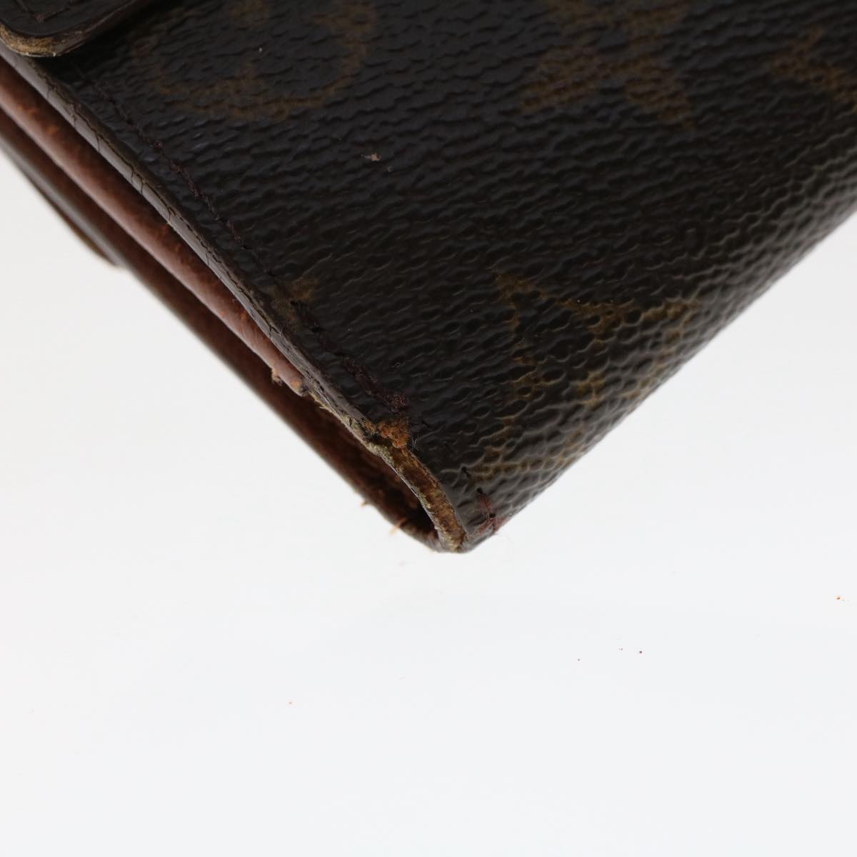 LOUIS VUITTON Monogram Portefeuille Elise Wallet M61654 LV Auth 50218