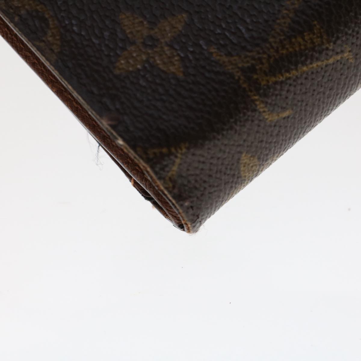 LOUIS VUITTON Monogram Porte Papier Zip Wallet M61207 LV Auth 50244