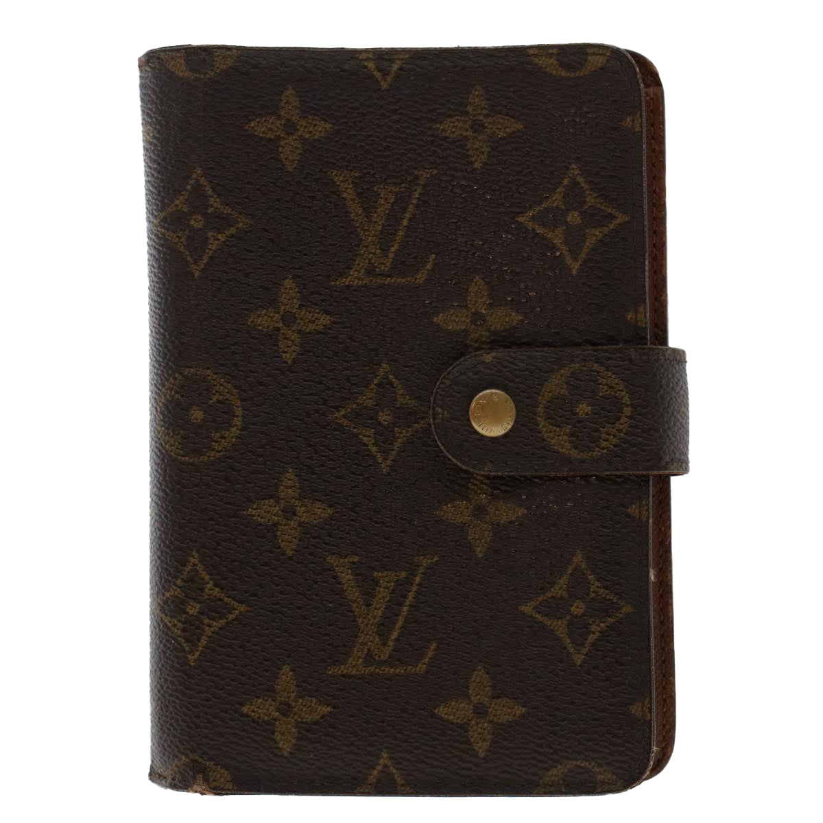 LOUIS VUITTON Monogram Porte Papier Zip Wallet M61207 LV Auth 50244