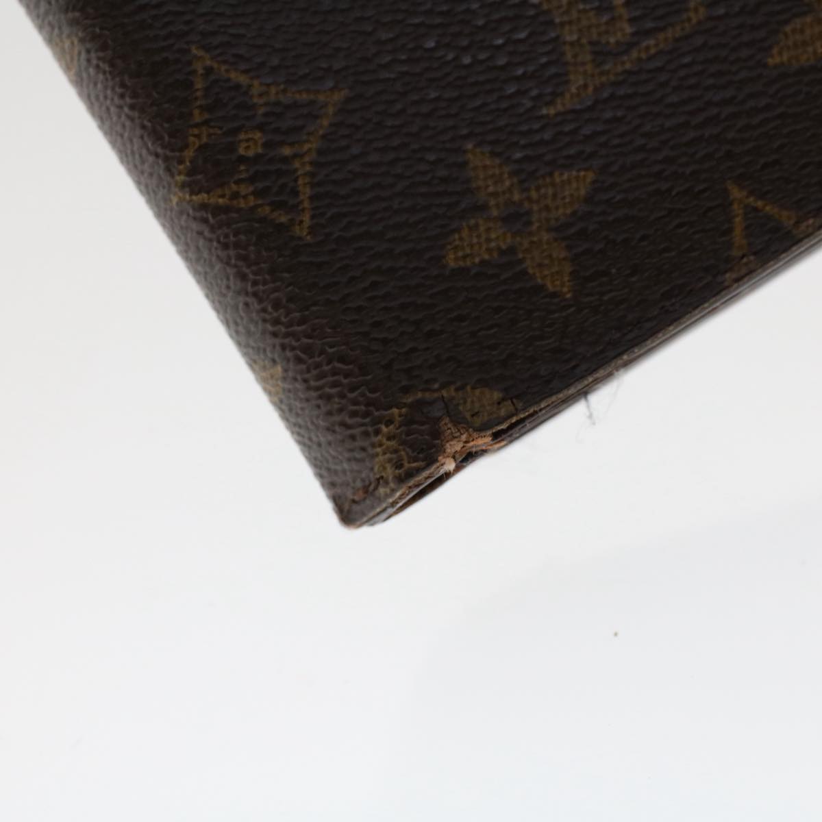 LOUIS VUITTON Monogram Porte Papier Zip Wallet M61207 LV Auth 50244