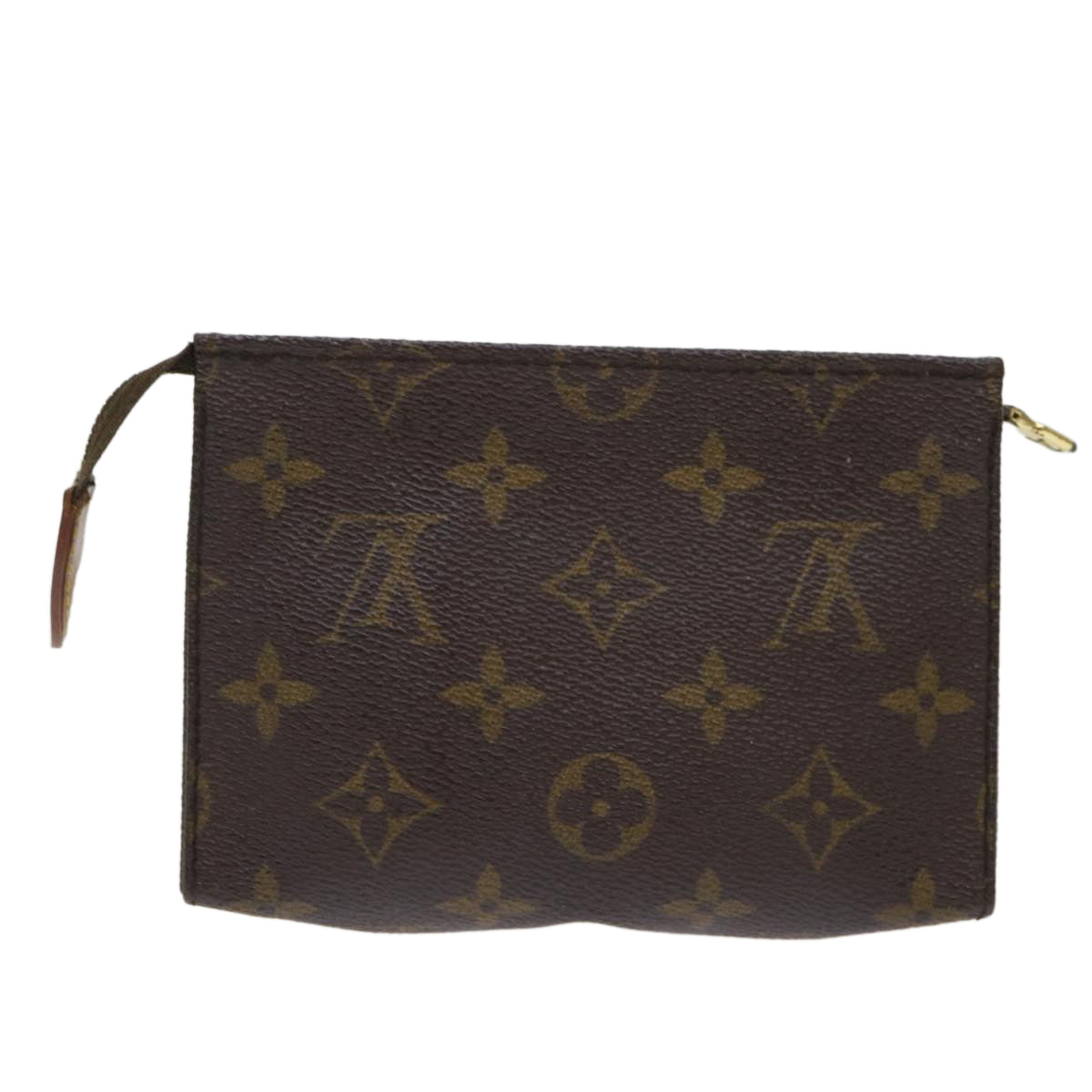 LOUIS VUITTON Monogram Poche Toilette 15 Pouch M47546 LV Auth 50245