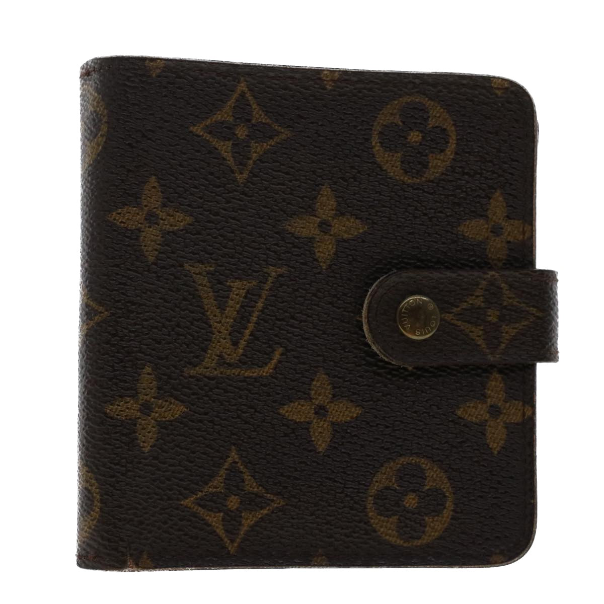 LOUIS VUITTON Monogram Compact Zip Wallet M61667 LV Auth 50247