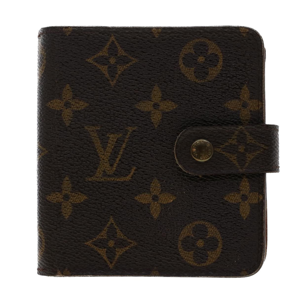 LOUIS VUITTON Monogram Compact Zip Wallet M61667 LV Auth 50247