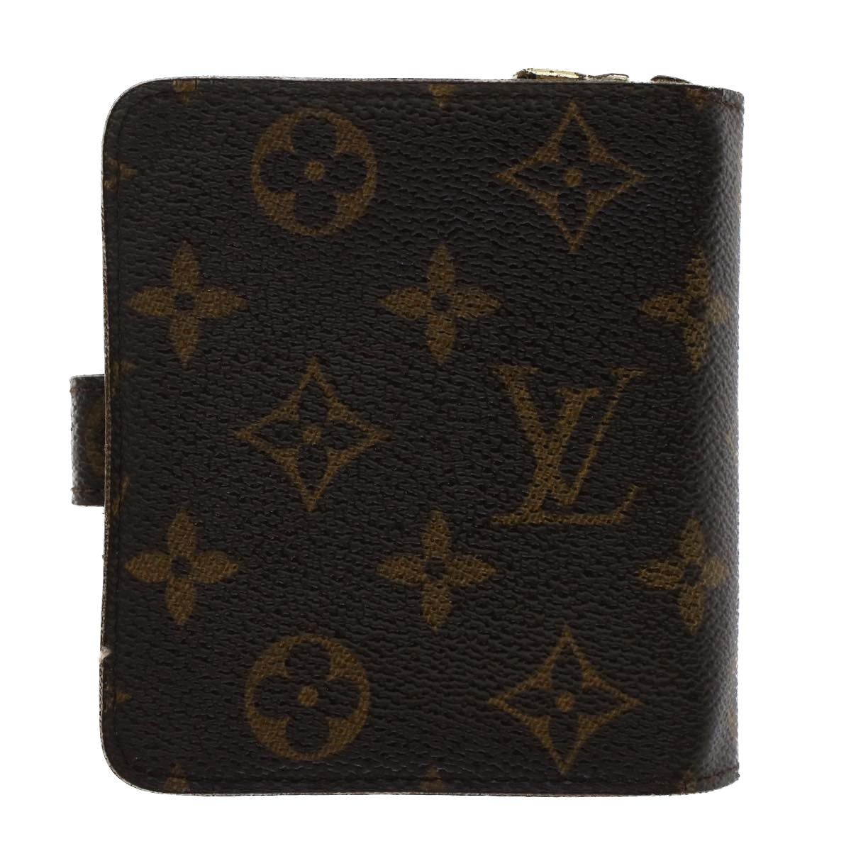 LOUIS VUITTON Monogram Compact Zip Wallet M61667 LV Auth 50247