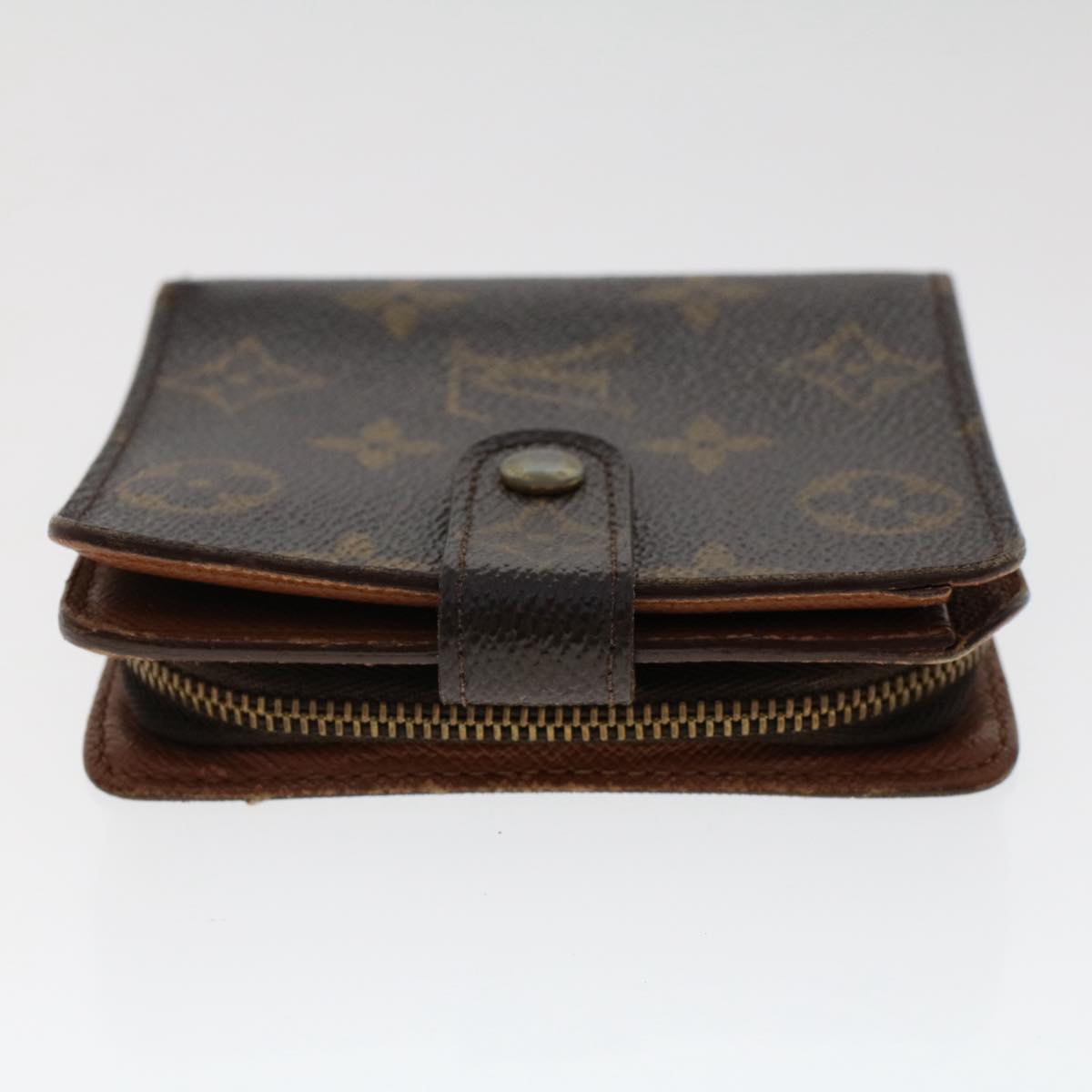 LOUIS VUITTON Monogram Compact Zip Wallet M61667 LV Auth 50247