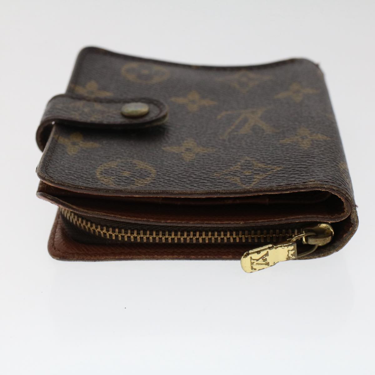 LOUIS VUITTON Monogram Compact Zip Wallet M61667 LV Auth 50247