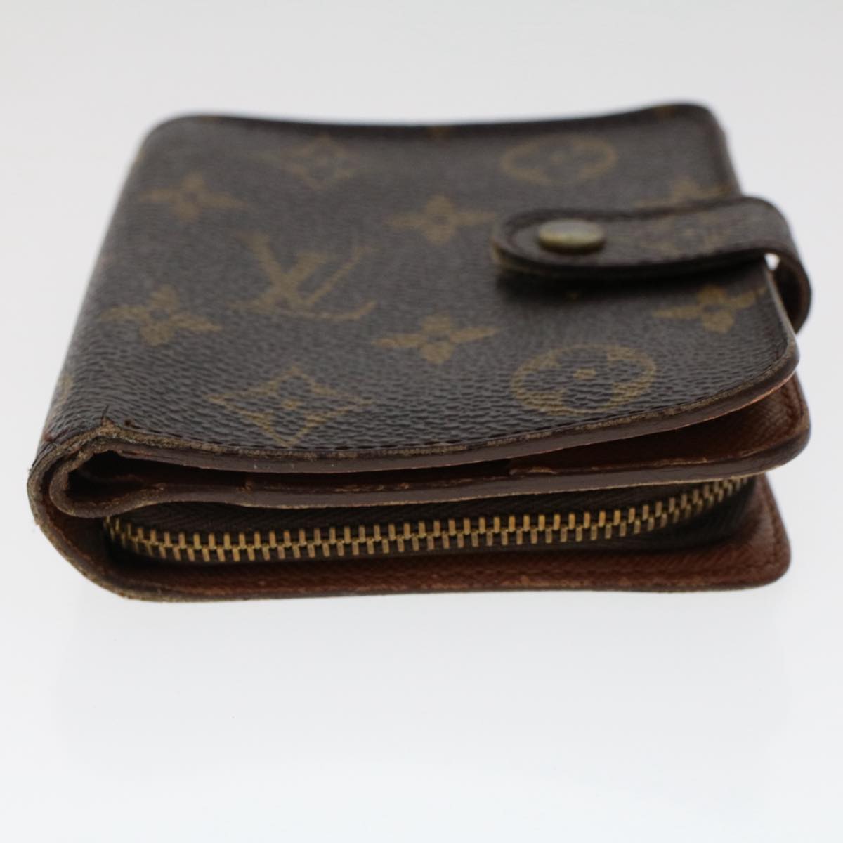 LOUIS VUITTON Monogram Compact Zip Wallet M61667 LV Auth 50247