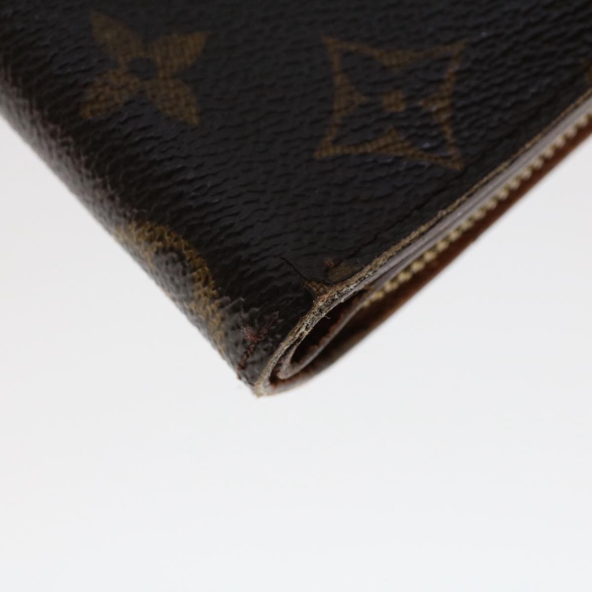 LOUIS VUITTON Monogram Compact Zip Wallet M61667 LV Auth 50247