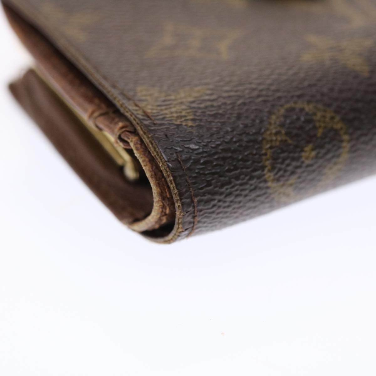 LOUIS VUITTON Monogram Porte Monnaie Billets Viennois Wallet M61663 Auth 50283