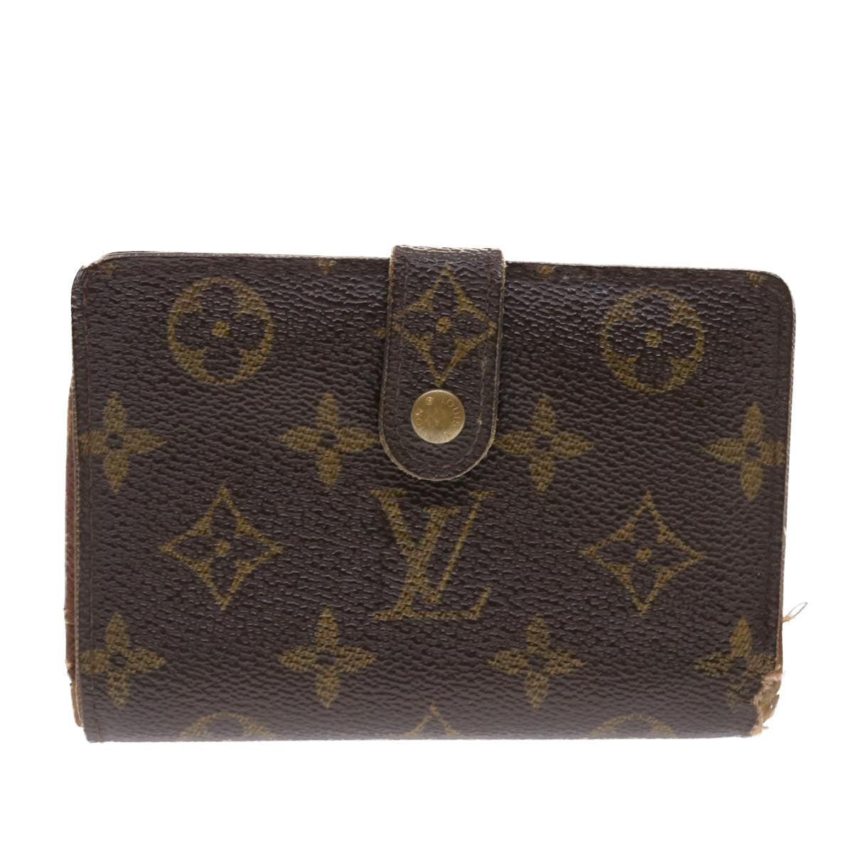 LOUIS VUITTON Monogram Porte Monnaie Billets Viennois Wallet M61663 Auth 50283