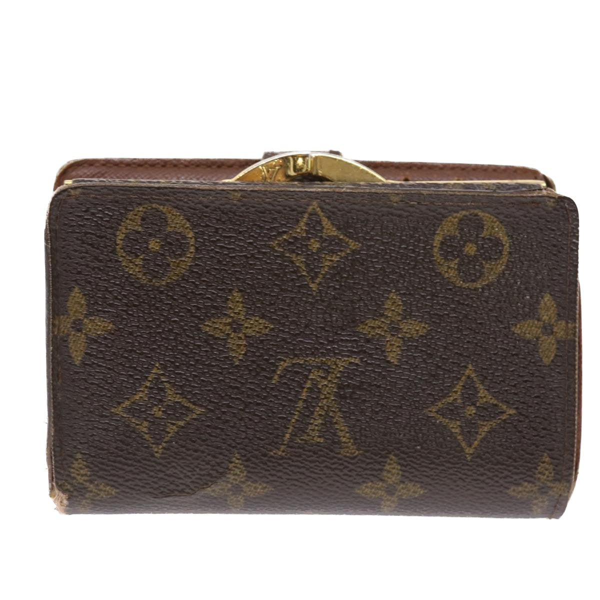 LOUIS VUITTON Monogram Porte Monnaie Billets Viennois Wallet M61663 Auth 50283