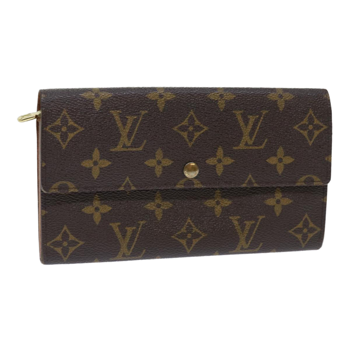 LOUIS VUITTON Monogram Porte Monnaie Bier Cartes Crdit Wallet M61652 Auth 50303