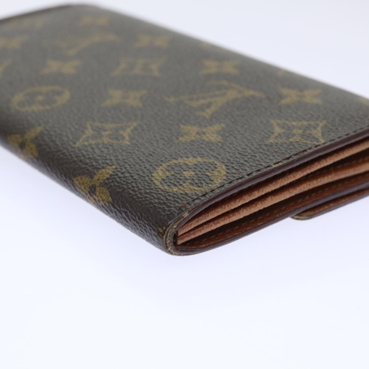 LOUIS VUITTON Monogram Porte Monnaie Bier Cartes Crdit Wallet M61652 Auth 50303