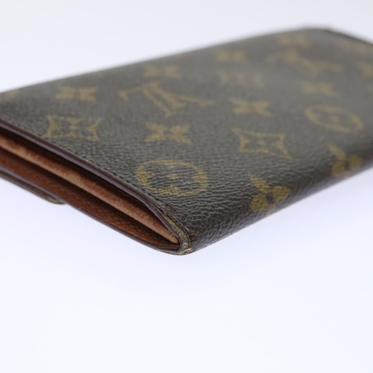 LOUIS VUITTON Monogram Porte Monnaie Bier Cartes Crdit Wallet M61652 Auth 50303