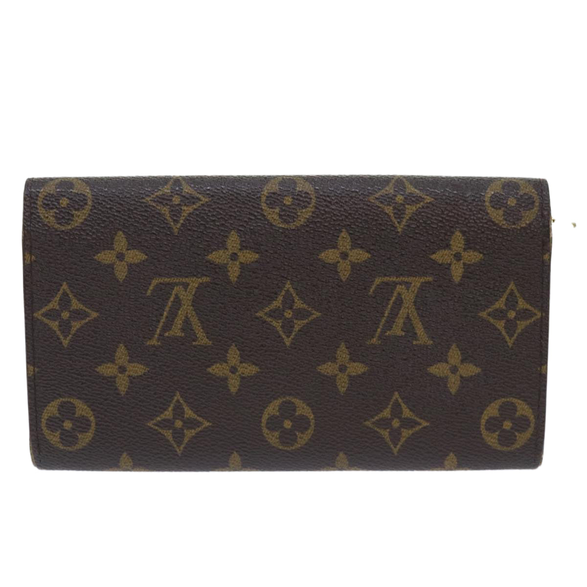 LOUIS VUITTON Monogram Porte Monnaie Bier Cartes Crdit Wallet M61652 Auth 50303