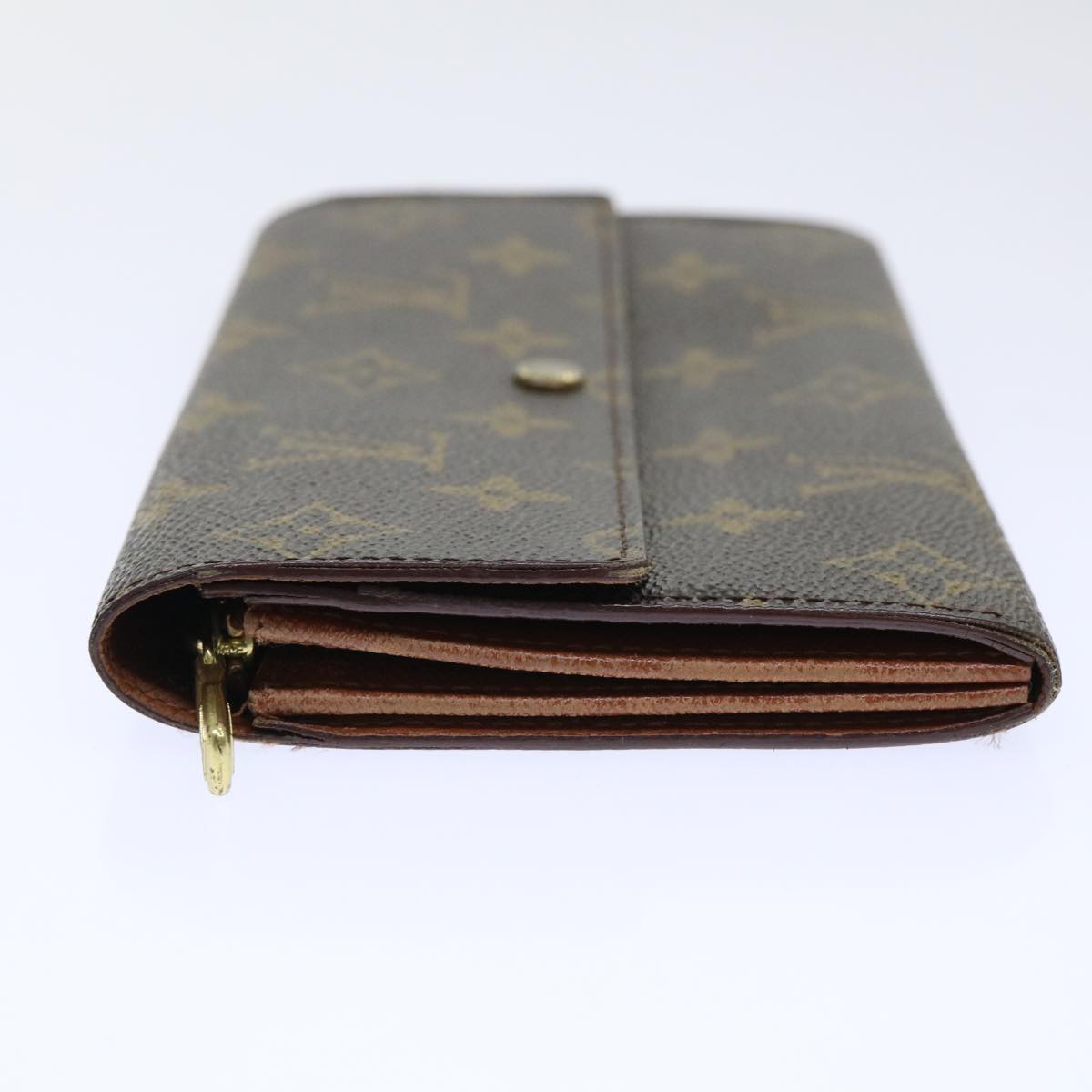 LOUIS VUITTON Monogram Porte Monnaie Bier Cartes Crdit Wallet M61652 Auth 50303