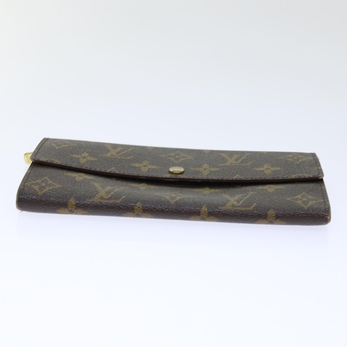 LOUIS VUITTON Monogram Porte Monnaie Bier Cartes Crdit Wallet M61652 Auth 50303