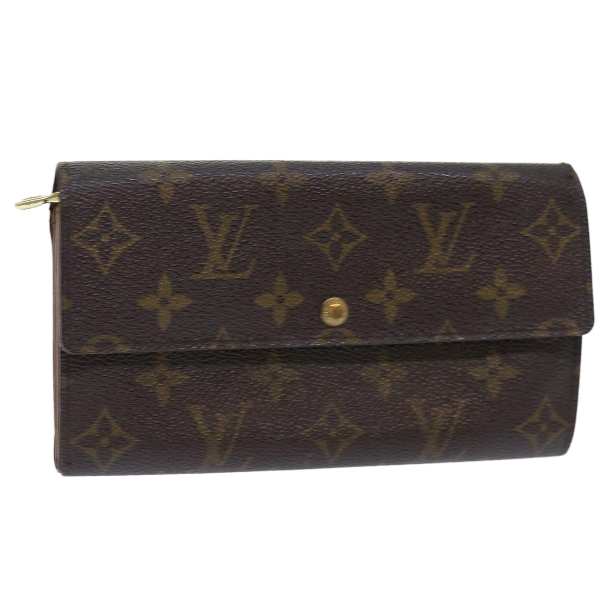 LOUIS VUITTON Monogram Porte Monnaie Bier Cartes Crdit Wallet M61652 Auth 50304