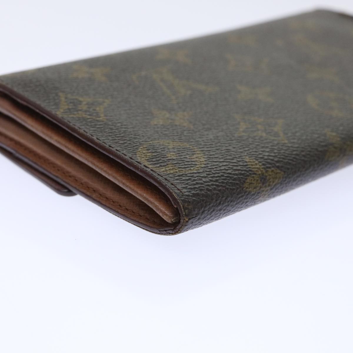 LOUIS VUITTON Monogram Porte Monnaie Bier Cartes Crdit Wallet M61652 Auth 50304