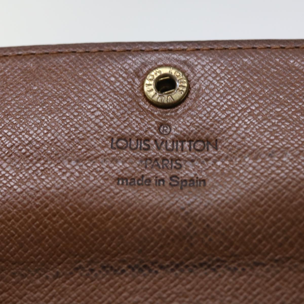 LOUIS VUITTON Monogram Porte Monnaie Bier Cartes Crdit Wallet M61652 Auth 50304