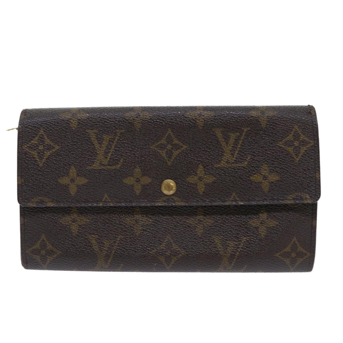 LOUIS VUITTON Monogram Porte Monnaie Bier Cartes Crdit Wallet M61652 Auth 50304