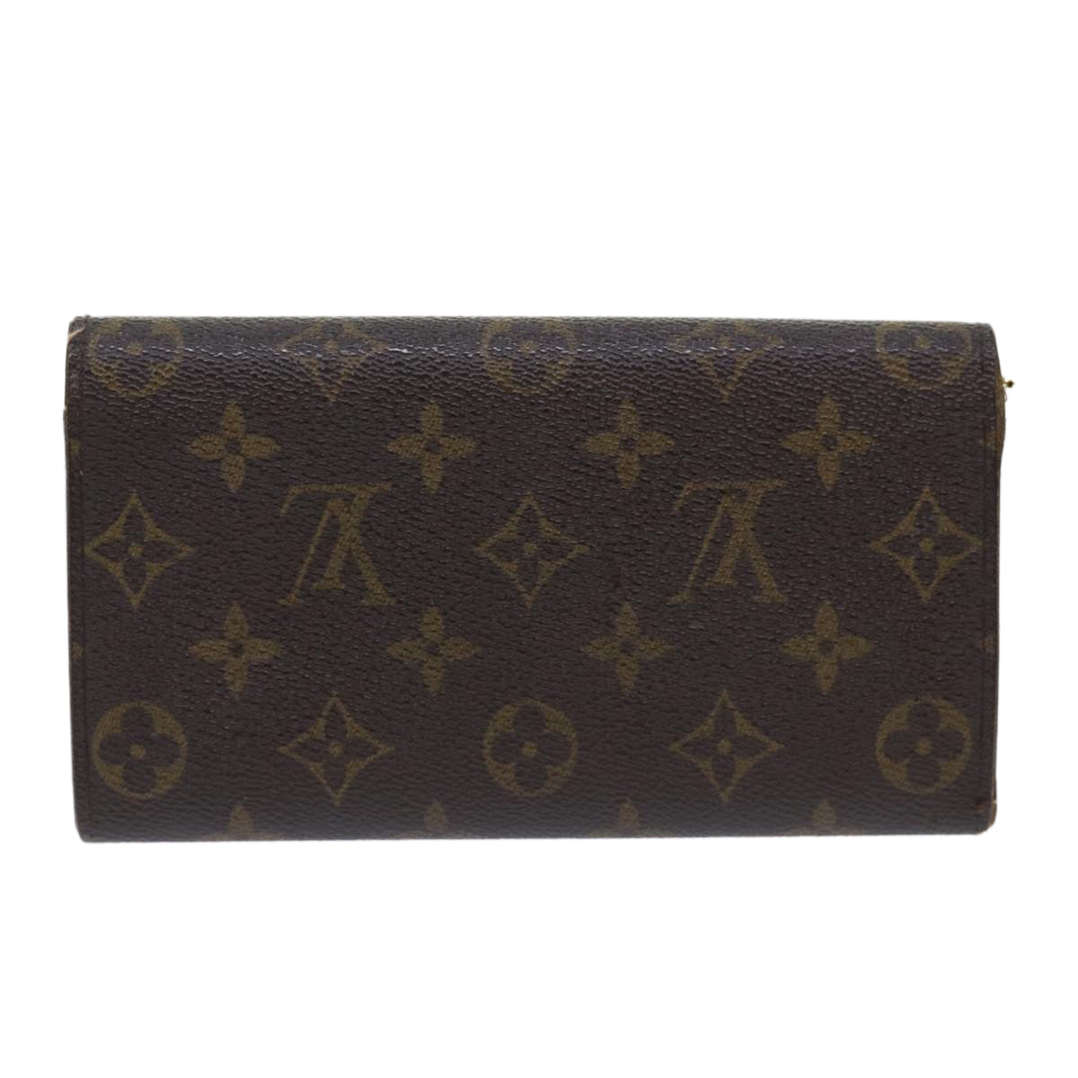 LOUIS VUITTON Monogram Porte Monnaie Bier Cartes Crdit Wallet M61652 Auth 50304