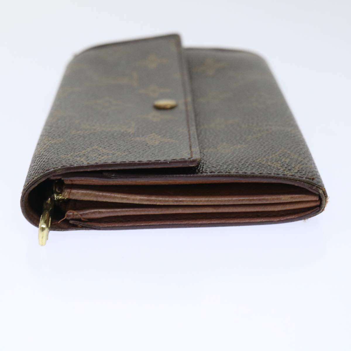 LOUIS VUITTON Monogram Porte Monnaie Bier Cartes Crdit Wallet M61652 Auth 50304