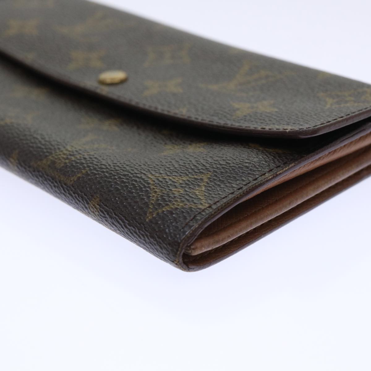 LOUIS VUITTON Monogram Porte Monnaie Bier Cartes Crdit Wallet M61652 Auth 50304